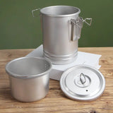 Camping Steel Cooking Pot Steam Pot Noodle Rice Cooker Combine Set