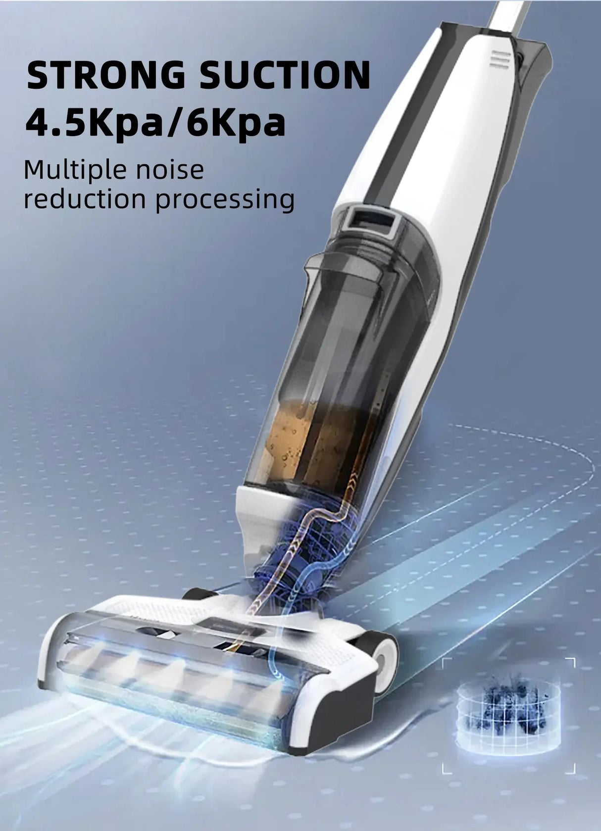 Automatic Easy to Use Popular Design Handy  Strong Suction  Domestic Dry and Wet Vacuum Cleaner