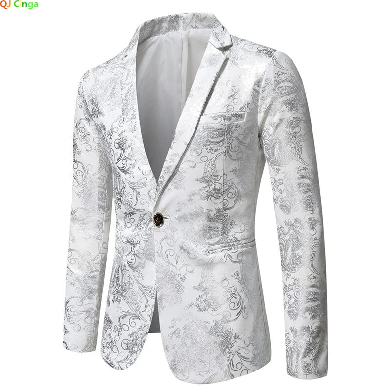 Blazers Masculino Homme Slim Fit for Men, 2025 Stylish Casual Solid Blazer, Business Wedding Party Outwear Coat Suit Top Regular