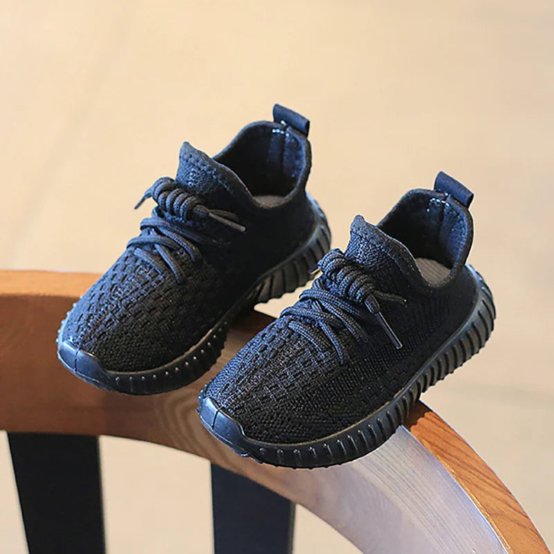 Summer Fashion Kids Shoes Solid Color Casual Shoes Mesh Breathable Shoes Children Outdoor Cycling Running Sneakers