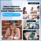 AI Translator Magnetic Bracket 138 Languages Smart Translator Simultaneous Interpretation Voice Call Text Photo Video Translator