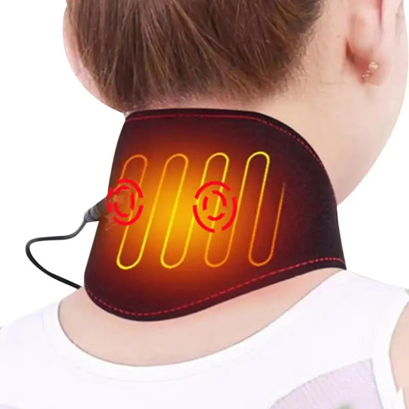 Electric Neck Heating Pad Neck and Shoulder Heating Pad 5 Temperature Modes Adjustable USB Heated Neck Warmer for Neck Relax