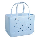 EVA Beach Bogie Bags Beach Tote Bags Women's Large Capacity Handbags Fashion Ladies Beach Tote Bags Perforated Shopping Bags