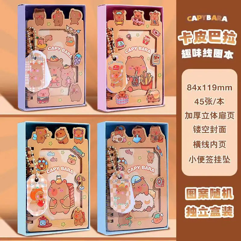 school useful stationery supplies Aesthetic stationery Sketchbook Diary cute capybara Drawing notebook offices accessories