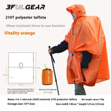 3F Ul GEAR Three In One Professional Mountaineering And Hiking Raincoat  About 200g Wear Upgrade Lightweight And Portable Brim