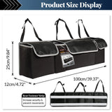 Universal Car Truck storage Bag Back Seat Backseat Organizer Felt W/ Extra Mesh Net Pockets Hanging Organiser Car Accessories