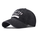 denim baseball cap for men women spring summer cap letters embroidery