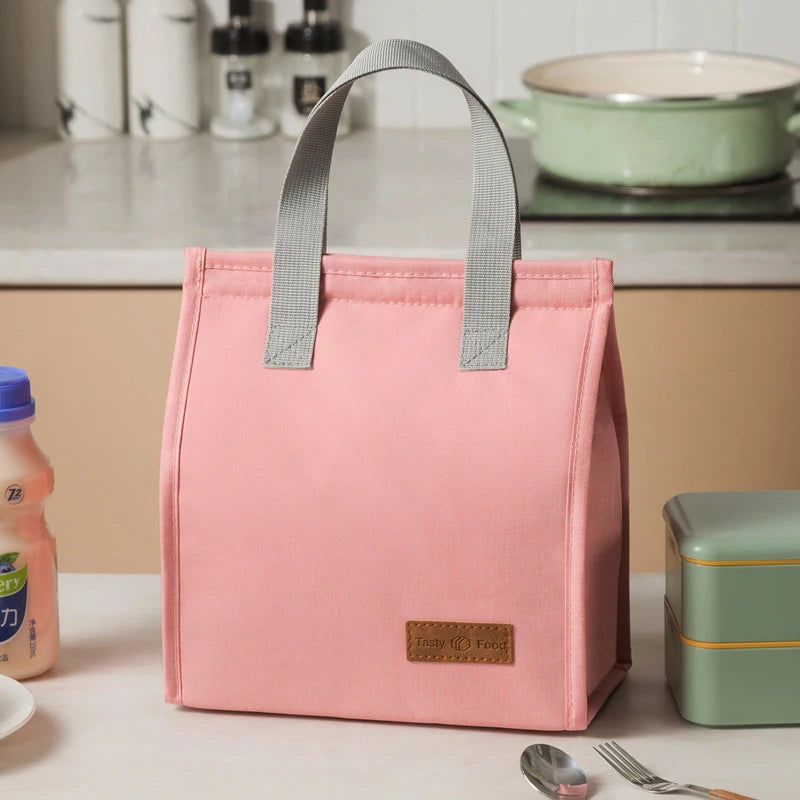 Lunch Bags for Women Men Reusable Insulated Lunch Box Portable Thermal Cooler Bag Waterproof Bento Box Bag Lunch Box Tote Bag