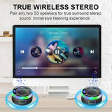 2025 New Wireless Speaker IPX7 Waterproof S3 colorful LED Light Strong bass Soundguru S3 Bluetooth Speaker Waterproof with Mic