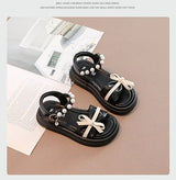Girls' Shoes Children's Princess Sandals 2024 New Summer Summer Baby Soft Soled Ocean Beach Big Children's Sandals