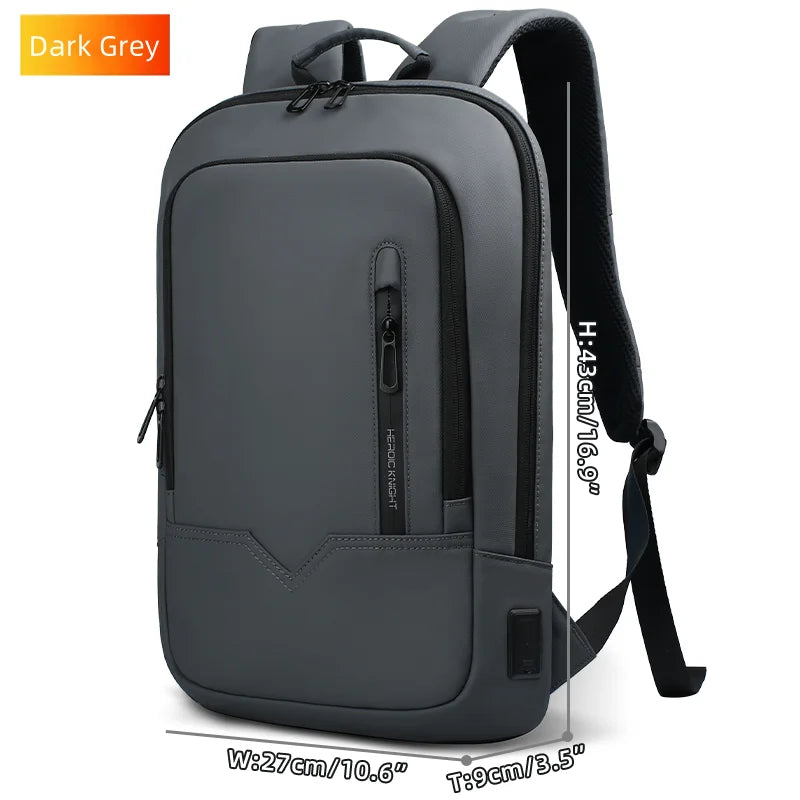 Heroic Knight Men Multifunctional Backpack Waterproof Laptop Backpack Men Business Laptop Bag Travel College Bag for Office Work