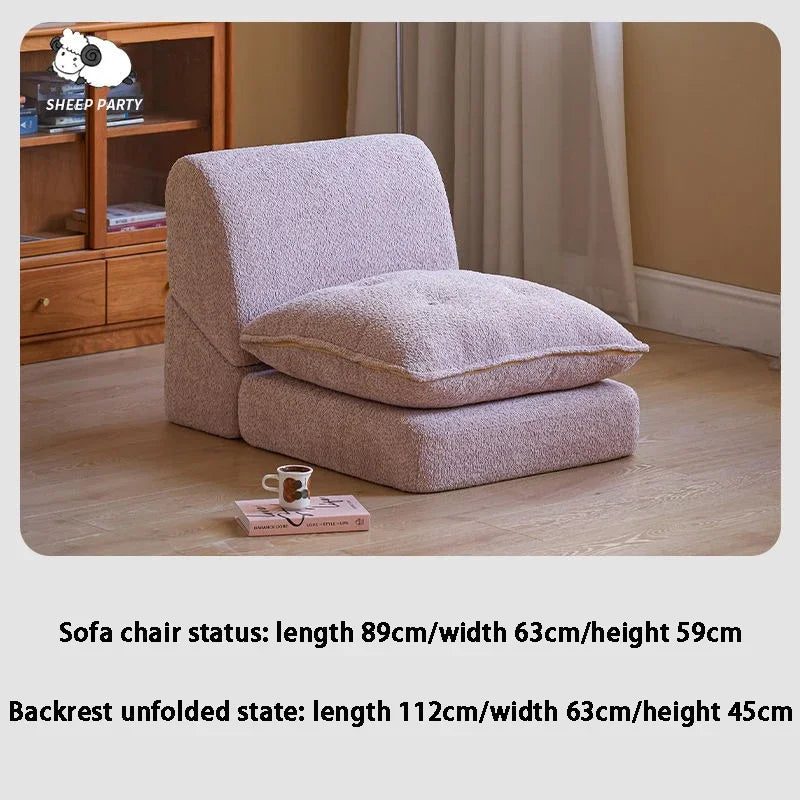 Comfortable Multifunctional Sofa Bed Children's Sofas Reclining Lazy Sleeping Beds Modern Tiny Home Portable Balcony Furniture