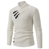 Long-sleeved Knit Sweater for Men, European and American Plus Size Sweater, Loose, Goes with Everything, Autumn and Winter