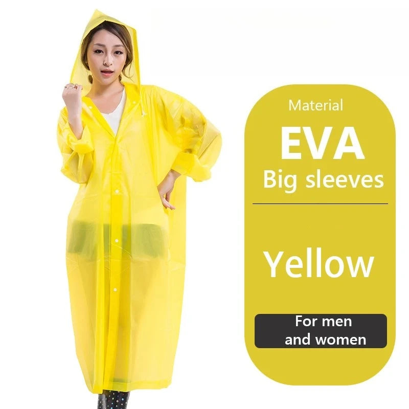 Raincoat Women Men Impermeable Thickened Waterproof Raincoat Tourism Outdoor Hiking Rain Poncho Raincoat Hooded Rain Coat