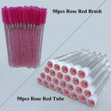 Reusable Eyelash Brush Tube Disposable Mascara Wands Replaceable Dust-proof Eye Lash Eyebrow Brush Tube for Eyelashes Extension