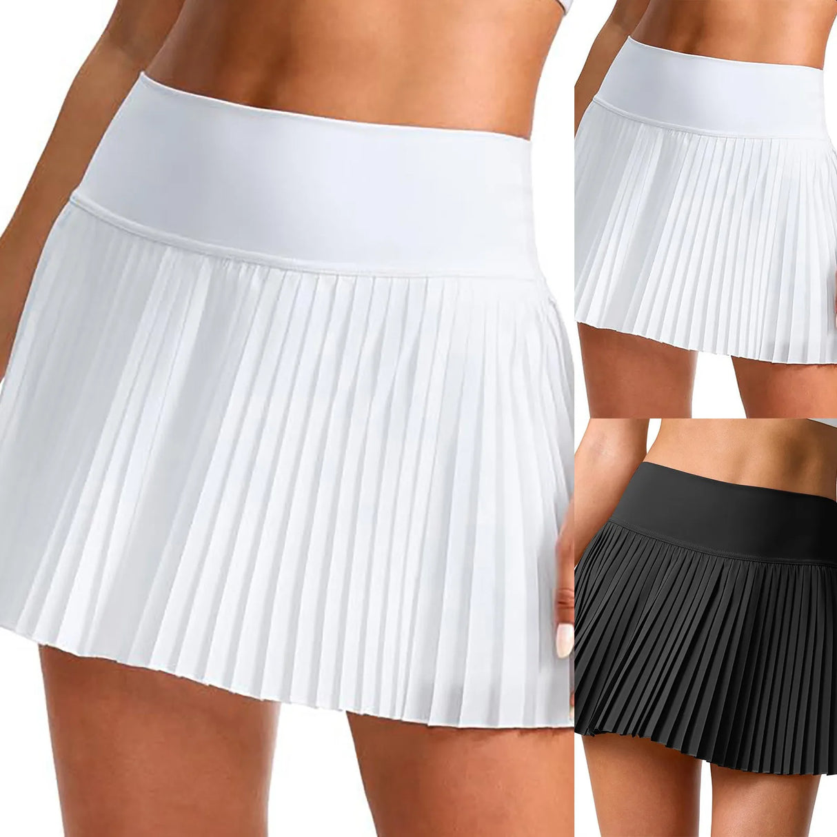 Mini Short Skirts for Women Women's Double Layered Pleats Tennis Sports Skirts For Women High Waisted Fashion Versatile Skirt