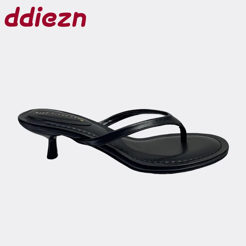 Elegant Women Shoes With Low Heels Female Footwear 2025 Round Toe Pumps Shallow Modern Sandals Ladies Heels Shoes