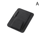 Car Sun Visor Organizer Multi-Pocket Business Card Storage Management Sunglasses Holder Visor Accessories Auto Interior