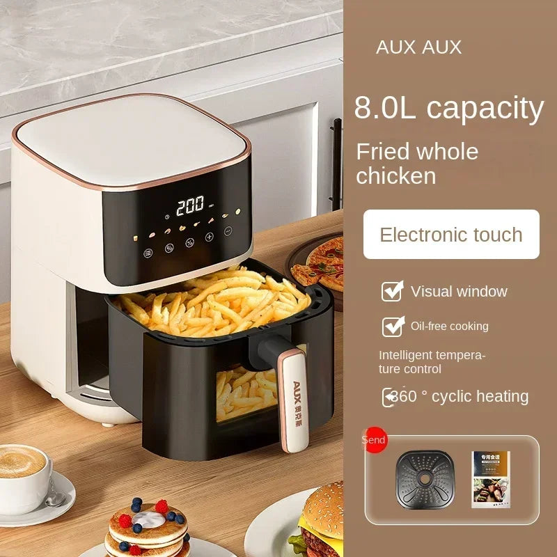 220V AXA Air Fryer Model - All-in-One Air Fryer Oven with Smart Auto-Fry, Multi-Functionality and No Oil Cooking C