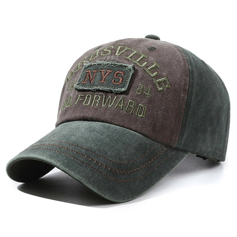 Unisex Washed Cotton Cap Letter Embroidery Baseball Cap For Men Women Streetwear Dad Hats