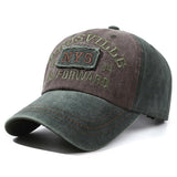 Unisex Washed Cotton Cap Letter Embroidery Baseball Cap For Men Women Streetwear Dad Hats