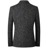 Mens Jacket Blazer Casual Suit Spring Thin Middle-aged Single Western Top for Men