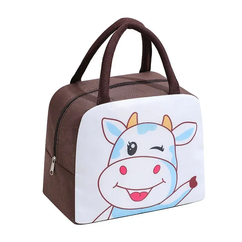 Lunch Bags for Kids School Children Thermal Food Lunch box Cute Printing Insulated Lunch Cooler Meal Bag Complete