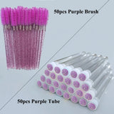 Reusable Eyelash Brush Tube Disposable Mascara Wands Replaceable Dust-proof Eye Lash Eyebrow Brush Tube for Eyelashes Extension