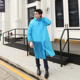 Waterproof Outdoor Rain Gear Unisex Long Transparent Reusable Raincoat Jacket for Men and Women Cycling Hiking