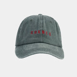 Retro Washed Cotton Baseball Cap For Men Women Fashion Letters Embroidery Snapback Hip Hop Caps Unisex