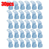 50/5Pcs Clothes Hanger Hooks Space Saving Closet Connector Hook Cascading Hanger Plastic Extender Clips Wardrobe Coat Organizer
