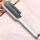 Hair Straightener Brush   Ring Hair Straightener Comb Straightening Brush for Women with Splint Comb Electric Heating Comb Strai
