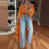Spring Summer Fashion Solid Color Lace Blouses Women Sexy Perspective High Neck Irregular Holiday Tops Elegant Dress Women Y2k