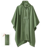 Rain Poncho for Adults - Waterproof Raincoat Cloak with Detachable Sleeves , Lightweight Hiking Rain Gear for Outdoor Travel