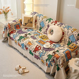 Sofa Cushion Cloth Double Sided Sofa Cover Thick Non-Slip Sofa Cover Full Cover Knee Blanket Cover Cloth Sofa Blanket