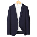 Blazer Masculino Men's Fashion Business Trend British Style Gentleman Slim Professional Formal Dress Wedding Men's Summer Suit