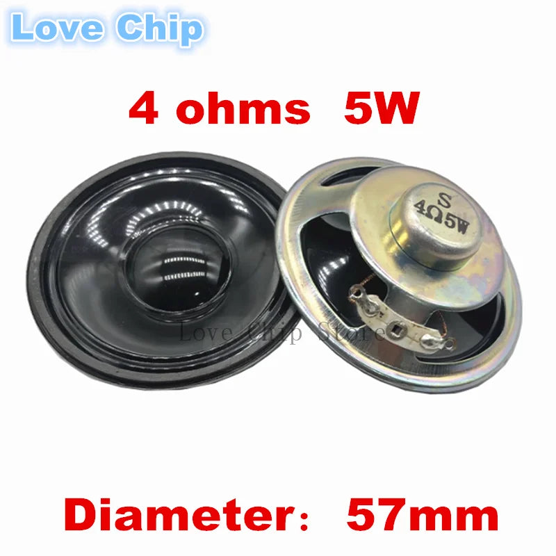 Waterproof Speaker 4 ohm 8 ohms 0.5/1/2/3 watt 0.5W 1W 2W 3W 5W 4R 8R Diameter 40mm 45mm 50MM 57MM 66MM 77MM 5/6.6CM LoudSpeaker