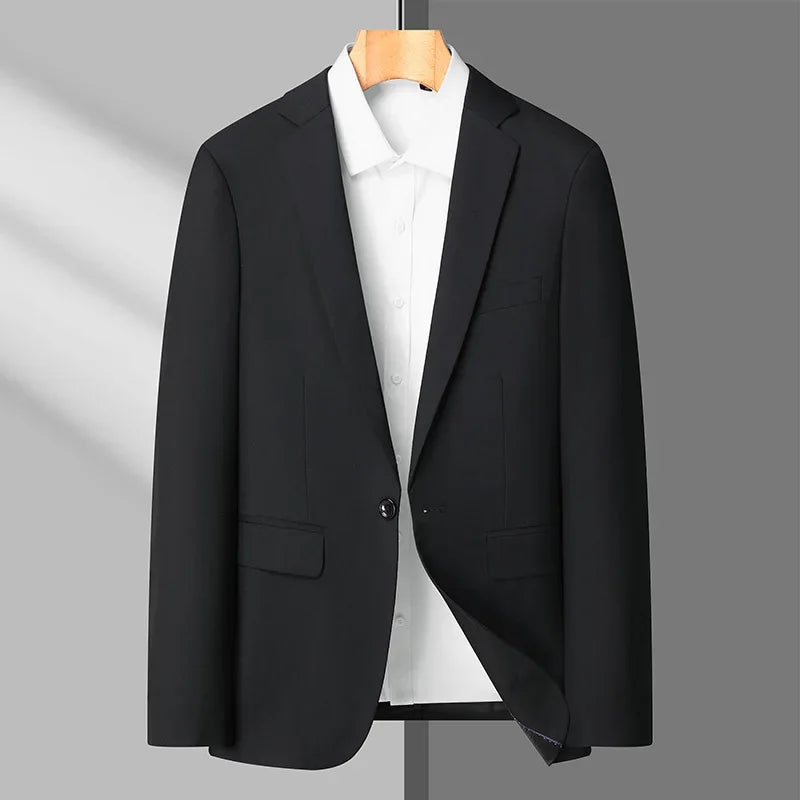 Blazer Masculino Men's Fashion Business Trend British Style Gentleman Slim Professional Formal Dress Wedding Men's Summer Suit