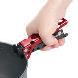 TOMSHOO Aluminum Pot Lifter Camping Pot Pan Grip Handle Outdoor Cooking Pot Holder