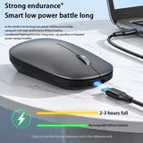 easyown Wireless Mouse Type-C Charging Silent Click Portable Office Ergonomic Laptop Universal Lightweight Office Game No-Noise
