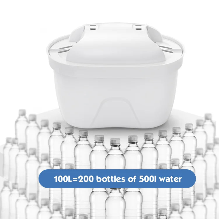 Household kitchen portable water filter pitcher 3.6L activated carbon replacement cartridge water filter pitcher