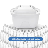 Household kitchen portable water filter pitcher 3.6L activated carbon replacement cartridge water filter pitcher