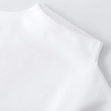 Women Sweetshirts Turtleneck shirts for womens Black White woman clothes Short sleeve Cotton Tees for girls  Basic Tops