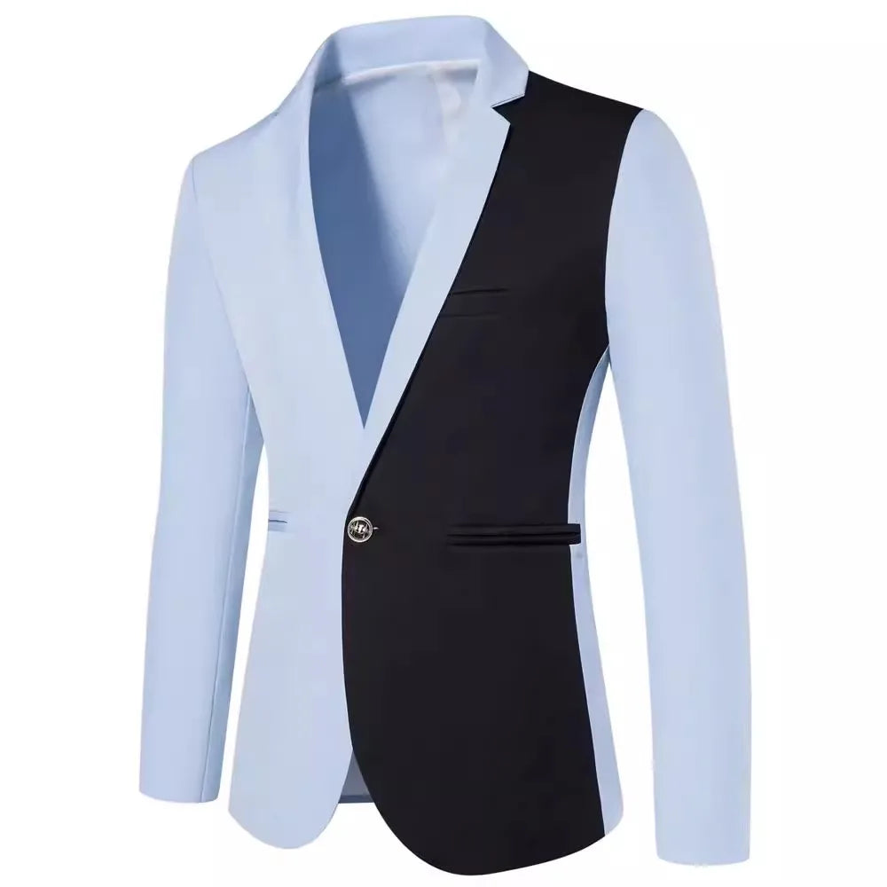 Blazers Masculino Homme Slim Fit for Men, 2025 Stylish Casual Solid Blazer, Business Wedding Party Outwear Coat Suit Top Regular