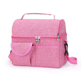 Portable Lunch Bag Waterproof Thermal Insulated Lunch Box Bento Pouch Dinner Insulation Bag Student Thickened Cute Lunch Bag