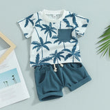 Toddler Baby Boy Clothes Summer Short Sleeve T Shirt and Shorts Cute Infant Baby Boy Outfits Clothing Set
