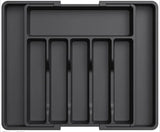 Adjustable Kitchen Storage Organizer Tray – Plastic Multifunctional Drawer Organizer for Kitchen Counter Utensils