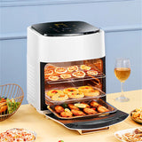 Air Fryer Household Large Capacity 15L Visual Oil-free Smart Oven  Fries Machine 220V 110V US EU 1500W Chicken Frying