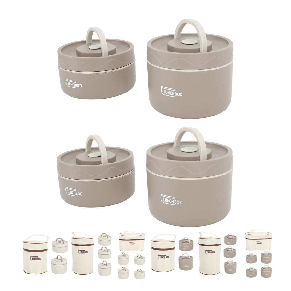 Thermal Lunch Box  304 Stainless Steel Multifunction Portable Insulated Lunch Container with Thermal Bag For School Student
