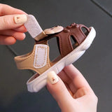 Boys' sandals children's summer indoor soft soled baby anti  cartoon shoes